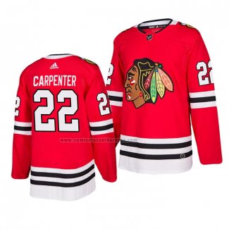 Camiseta Hockey Chicago Blackhawks Ryan Carpenter Primera Autentico 2019-20 Rojo