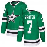 Camiseta Hockey Dallas Stars Broten Primera Autentico Verde