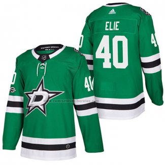 Camiseta Hockey Dallas Stars Remi Elie Autentico Primera 2018 Verde