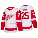 Camiseta Hockey Detroit Red Wings Mike Green New Outfitted 2018 Blanco