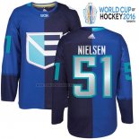 Camiseta Hockey Europa Frans Nielsen Premier 2016 World Cup Azul