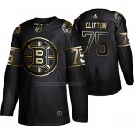 Camiseta Hockey Golden Edition Boston Bruins Connor Clifton Autentico Negro