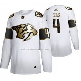 Camiseta Hockey Golden Edition Nashville Predators Ryan Ellis Limited Blanco