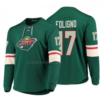 Camiseta Hockey Minnesota Wild Marcus Foligno Platinum Verde