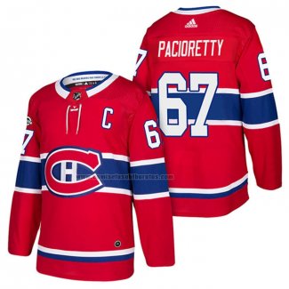 Camiseta Hockey Montreal Canadiens Max Pacioretty Autentico Primera 2018 Rojo