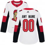 Camiseta Hockey Mujer Ottawa Senators Personalizada Segunda Blanco