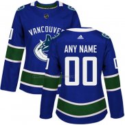 Camiseta Hockey Mujer Vancouver Canucks Personalizada Primera Azul