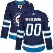 Camiseta Hockey Mujer Winnipeg Jets Personalizada Primera Azul