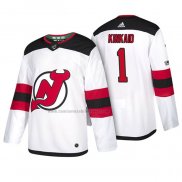 Camiseta Hockey New Jersey Devils Keith Kinkaid 2018 Blanco