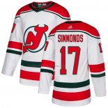 Camiseta Hockey New Jersey Devils Wayne Simmonds Alterno Autentico Blanco