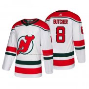 Camiseta Hockey New Jersey Devils Will Butcher Alterno Autentico Blanco