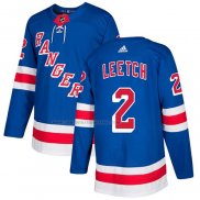 Camiseta Hockey New York Rangers Brian Leetch Primera Autentico Azul