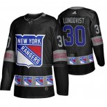 Camiseta Hockey New York Rangers Henrik Lundqvist Breakaway Negro