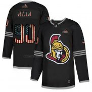 Camiseta Hockey Ottawa Senators Ryan 2020 USA Flag Negro2