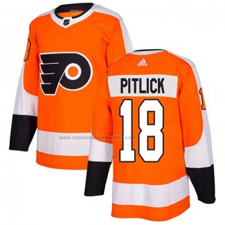 Camiseta Hockey Philadelphia Flyers Tyler Pitlick Primera Autentico Naranja