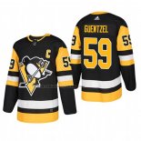 Camiseta Hockey Pittsburgh Penguins Jake Guentzel Primera Autentico Jugador Negro