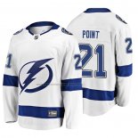 Camiseta Hockey Tampa Bay Lightning Brayden Point 2019 Segunda Breakaway Blanco