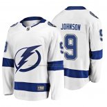 Camiseta Hockey Tampa Bay Lightning Tyler Johnson 2019 Segunda Breakaway Blanco