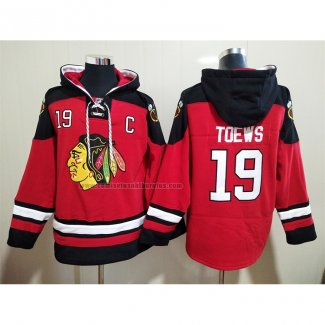 Sudaderas con Capucha Chicago Blackhawks Jonathan Toews Rojo