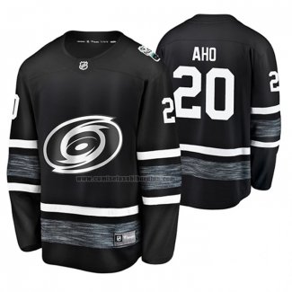 Camiseta Hockey 2019 All Star Carolina Hurricanes Sebastian Aho Negro