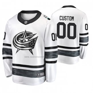 Camiseta Hockey 2019 All Star Columbus Blue Jackets Personalizada Blanco