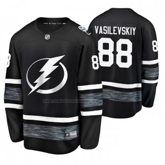 Camiseta Hockey 2019 All Star Tampa Bay Lightning Andrei Vasilevskiy Negro