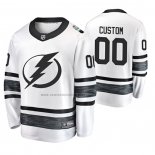 Camiseta Hockey 2019 All Star Tampa Bay Lightning Personalizada Blanco