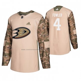 Camiseta Hockey Anaheim Ducks Cam Fowler Veterans Day Camuflaje