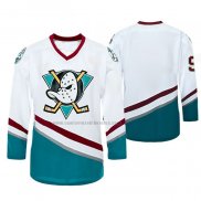 Camiseta Hockey Anaheim Ducks Personalizada Retro Blanco