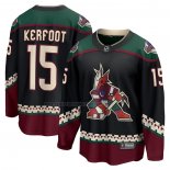 Camiseta Hockey Arizona Coyotes Alex Kerfoot Primera Breakaway Negro