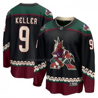 Camiseta Hockey Arizona Coyotes Clayton Keller Primera Breakaway Negro