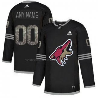 Camiseta Hockey Arizona Coyotes Personalizada Black Shadow Negro