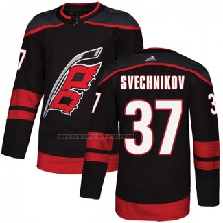 Camiseta Hockey Carolina Hurricanes Svechnikov Autentico Alterno Negro