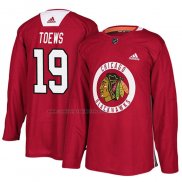 Camiseta Hockey Chicago Blackhawks Jonathan Toews New Season Practice Rojo