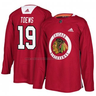 Camiseta Hockey Chicago Blackhawks Jonathan Toews New Season Practice Rojo