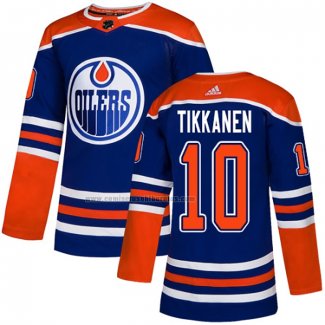 Camiseta Hockey Edmonton Oilers Esa Tikkanen Alterno Autentico Azul