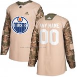 Camiseta Hockey Edmonton Oilers Personalizada Autentico 2017 Veterans Day Camuflaje