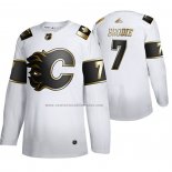 Camiseta Hockey Golden Edition Calgary Flames T. J. Brodie Limited Blanco