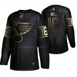 Camiseta Hockey Golden Edition St. Louis Blues Brett Hull Retired Jugador Autentico Negro