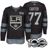 Camiseta Hockey Los Angeles Kings Jeff Carter 1917-2017 100th Aniversario Negro