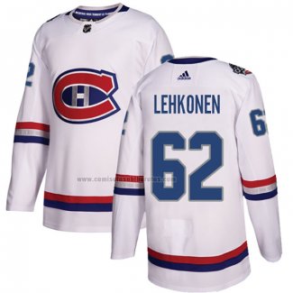 Camiseta Hockey Montreal Canadiens Artturi Lehkonen Autentico 2017 100 Classic Blanco