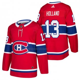 Camiseta Hockey Montreal Canadiens Peter Holland Autentico Primera 2018 Rojo