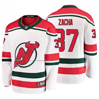 Camiseta Hockey New Jersey Devils Pavel Zacha Alterno Breakaway Blanco