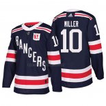 Camiseta Hockey New York Rangers J.t. Miller Autentico 2018 Winter Classic Azul