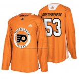 Camiseta Hockey Philadelphia Flyers Shayne Gostisbehere New Season Practice Naranja