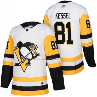 Camiseta Hockey Pittsburgh Penguins Phil Kessel Autentico Segunda 2018 Blanco