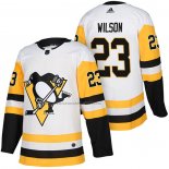 Camiseta Hockey Pittsburgh Penguins Scott Wilson Autentico Segunda 2018 Blanco