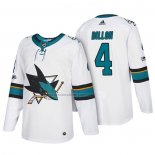 Camiseta Hockey San Jose Sharks Brenden Dillon 2018 Blanco