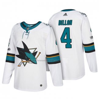 Camiseta Hockey San Jose Sharks Brenden Dillon 2018 Blanco