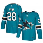 Camiseta Hockey San Jose Sharks Timo Meier Autentico Primera Verde